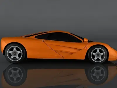 Mclaren F1 1993  Low-poly 3D model