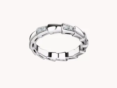 BULGARI - SERPENTI VIPER - RING - DEMI PAVED DIAMONDS 3D print model
