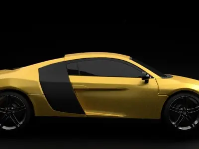 Audi R8 car Low-poly 3D model