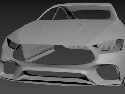 mercedes s43 Low-poly 3D model