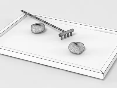 Table Zen Garden 3D model