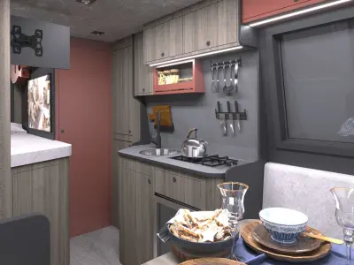 Caravan Design Iveco daily V2 3D model