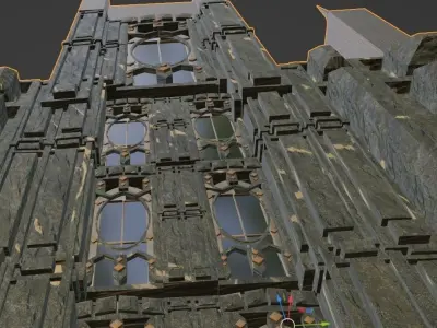 Decorative Castle Free low-poly 3D model