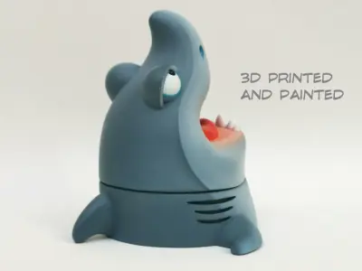 Shark box 3D print model