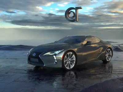 Lexus LC 500 2023 3d model 3D model