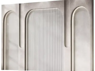 Decorative Wall Composition Arches 3D model
