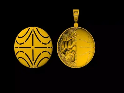 Tiger Pendant - 0121 3D print model