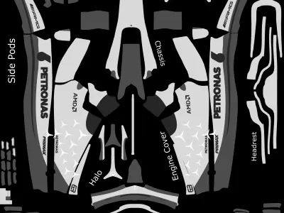F1 2022 Mercedes  3D model