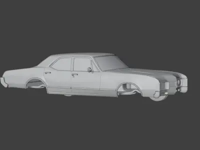 1967 Oldsmobile 88 Delmont 3D print model