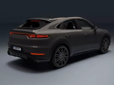 Porsche Cayenne Coupe Low-poly 3D model