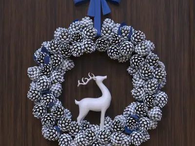 Christmas Wreath 3D model