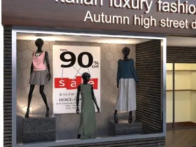 store01 italian luxury fashion house 3D model