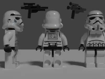 Lego Stormtrooper Free 3D model