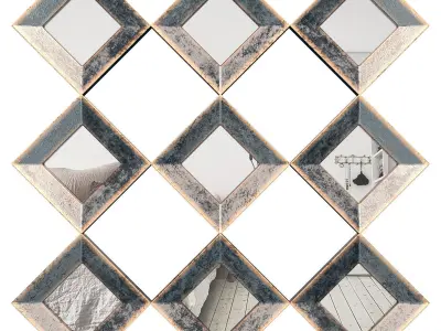 Tereza Decorative Wall Mirror ZPCD4408 3D model