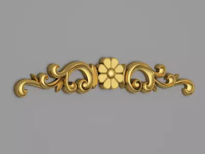 Classic Carved 009 3D model