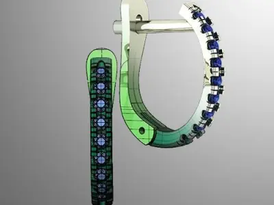 Earrings n 19 3D print model