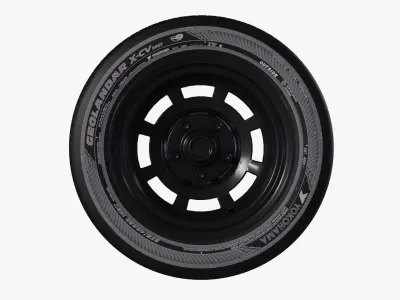 Yokohama Wheel - Bluearth Van RY55 - Geolandar Low-poly 3D model