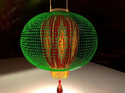 Chinese Lantern 3D model 14