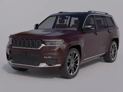 Generic Luxury SUV 1 Low-poly 3D model