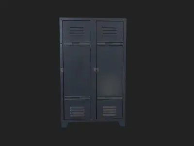 Locker Low-poly 3D model