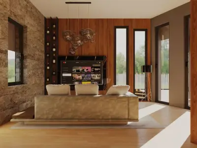 showroom and factory 3D model
