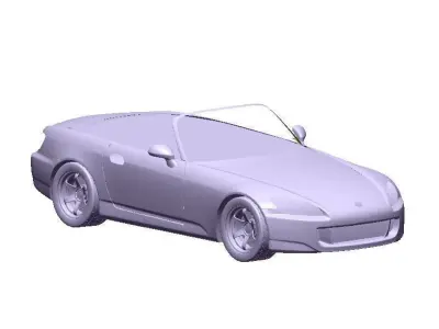 S2000 AP2 Full Exterior Mesh Model - 3D Laser-Scanned 3D model