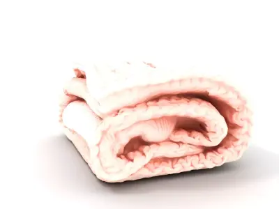 Soft Knitted Blanket model pack Low-poly 3D model