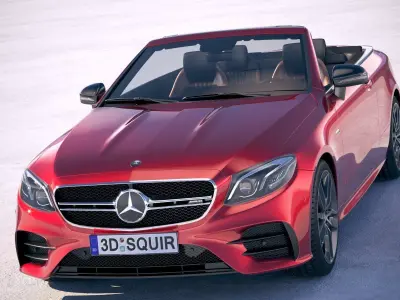 Mercedes-Benz E53 AMG Cabrio 2019 3D model