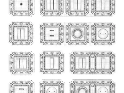 Luxury switchs and sokets 3D model