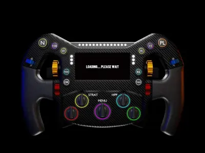 F1 Steering Wheel Concept 3D model