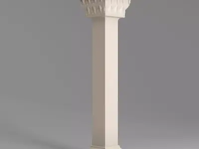 Classic Islamic Architectural Column 003 3D model