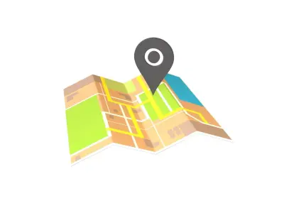 Map With Tag v1 002 Low-poly 3D model