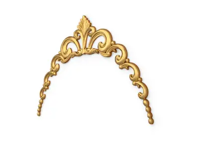 Classic carved decor ornament 370 3D model