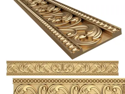 Ornament Element Molding 028 Low-poly 3D model