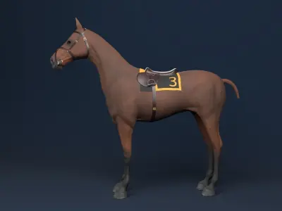 3D REALISTIC HORSE 3D model