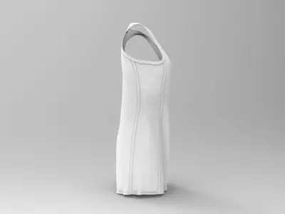 Women Sport Dress - Marvelous Designer 3D model