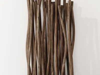 Screen branch hollow pebble fundament n1 3D model