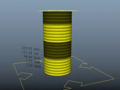 Tape Measure Low-poly 3D model