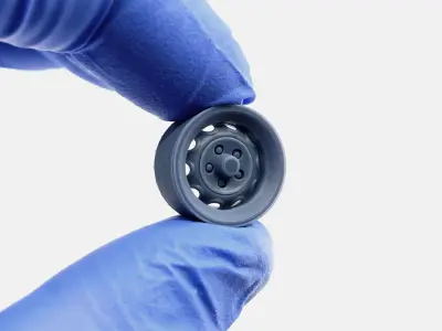 15x8 Mopar Rallye Wheel and Brake 3D print model