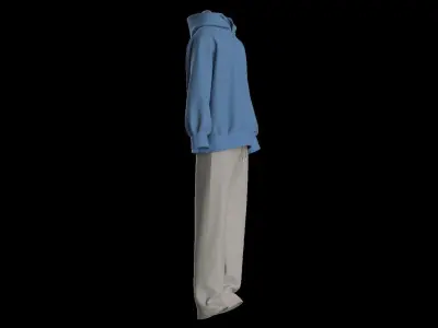 Male tracksuit 3D model