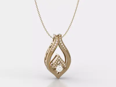 minimal pendant 3D print model purchase