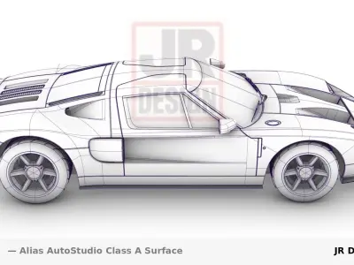Classic sport US car Classe A  3D model