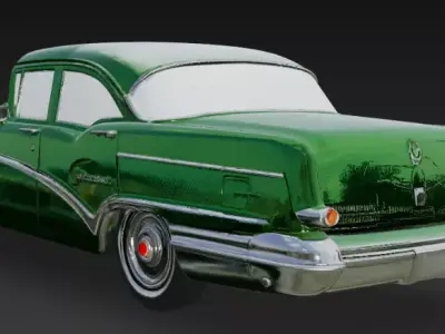 Buick Special 2 Door Sedan 1957 3D model 3D print 3D print model