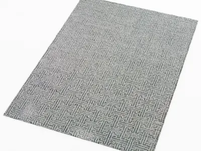 restoration hardware Greco Rug - Fog 3D model