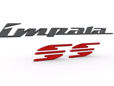  impala logo nameplate  3D print model