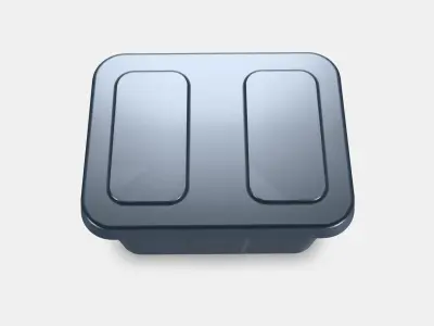 KLAMTARE box with lid inside-outside 3D model