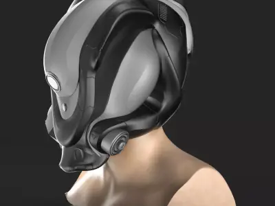 SCIFI HELMET 03 Free 3D model