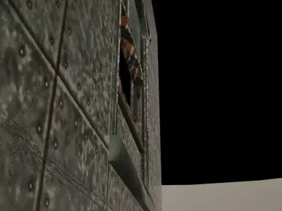 Teeth Gate Low-poly 3D model