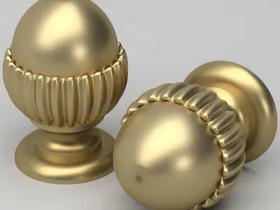 Carved Finial 3D model