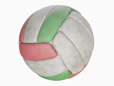Dirty Volleyball Ball 02 3D model